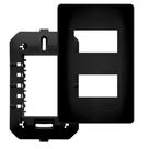 Placa 4X2 2 Modulos Habitat Black Ref 4073 Fame