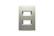 Placa 4x2 2 Módulos Inova Pro Class 85427 Alumbra Champagne