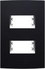 Placa 4x2 2 Módulos Inova Pro Class Alumbra Preto Fosco