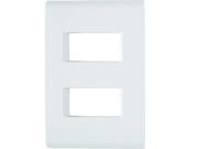 Placa 4x2 2 Módulos Separados Branco 57106/206 Tramontina Liz