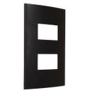 Placa 4x2 2 Posto Separados Preta Fosca Clean Margirius Placa 4x2 2 Posto Separados Preta Fosca Clean Margirius
