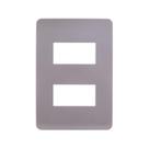 Placa 4X2 2 Postos Axis Grey S730121224 Orion Schneider