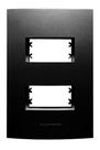 Placa 4x2 2 Postos E Suporte Grafite - Alumbra Inova Pro Placa 4x2 2 Postos E Suporte Grafite - Alumbra Inova Pro