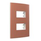 Placa 4x2 2 Postos sep c/ Suporte Nutshell Sleek Colors MG