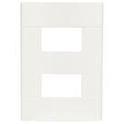 Placa 4x2 2 Postos Separados Branca Lunare - PRM44221 - SCHNEIDER