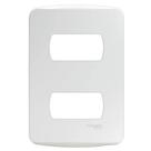 Placa 4X2 2 Postos Separados Branca Miluz S3B77120 Schneider Placa 4X2 2 Postos Separados Branca Miluz S3B77120 Schneider