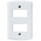 Placa 4X2 2P Afastados Lux2 Branco Tramontina