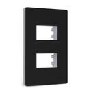 Placa 4x2 2P Grafite com Suporte Infiniti Plus Margirius