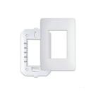 Placa 4X2 3 Modulos Fame Habitat Com Suporte Placa 4X2 3 Modulos Fame Habitat Com Suporte