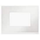 Placa 4X2 3 Módulos Glass White Orion Class Schneider