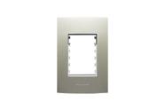 Placa 4x2 3 Módulos Inova Pro Class 85428 Alumbra Champagne