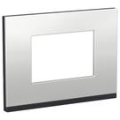 Placa 4X2 3 Módulos Metal Aluminium Orion Class Schneider Placa 4X2 3 Módulos Metal Aluminium Orion Class Schneider