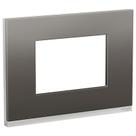Placa 4X2 3 Módulos Metal Grey Orion Class Schneider Placa 4X2 3 Módulos Metal Grey Orion Class Schneider