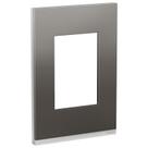 Placa 4X2 3 Módulos Metal Grey Orion Class Schneider