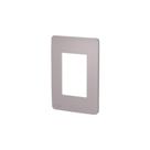 Placa 4X2 3 Módulos S730103224 Axis Grey Orion Schneider