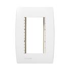 Placa 4X2 3 Modulos Soprano Siemens Ilus Com Suporte Placa 4X2 3 Modulos Soprano Siemens Ilus Com Suporte