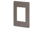 Placa 4x2" 3 posições esatta argila c/ suporte