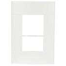 Placa 4x2 3 Postos Branca Lunare - Prm44231 - Schneider Placa 4x2 3 Postos Br Schneider Prm44231-lunare