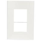 Placa 4x2 3 Postos Branca Lunare - PRM44231 - SCHNEIDER