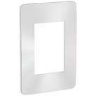 Placa 4x2 3 Postos Chrome Satin Branca - S732103419 - SCHNEIDER Placa 4x2 3 Postos Chrome Satin Branca - S732103419 - SCHNEIDER