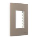 Placa 4x2 3 Postos com Suporte Argila Sleek Colors Margirius