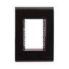 Placa 4x2 3 postos grafite liz