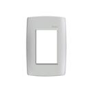 Placa 4x2 3 Postos Horizontais com Suporte Simon 30 Branca