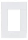 Placa 4x2 3 Postos Lunare Branca PRM44231