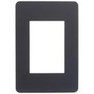 Placa 4x2 3 Postos Stellar Black Orion - S730103294 - SCHNEIDER