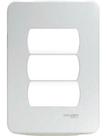 Placa 4x2 3 Postos + Suporte Miluz Branca S3b57230