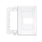 Placa 4x2 c/1modulo c/sup bc fame