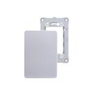 Placa 4X2 Cega S730100274 Gamma Silver Orion Schneider Prata