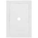 Placa 4x2 com 1 Furo e Suporte Cinza Fosco - EKC-30000/36 - DICOMPEL