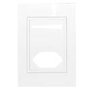 Placa 4x2 com 1 Interruptor e 1 Tomada com Suporte - RVB-1300/78 - RAVENNA