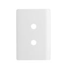 Placa 4x2 com 2 Furos + Suporte Branco da Linha Novara - 1100/88 - DICOMPEL Placa 4x2 com 2 Furos + Suporte Branco da Linha Novara - 1100/88 - DICOMPEL