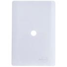 Placa 4x2 com Furo + Suporte Branco da Linha Novara - 1100-43 - DICOMPEL