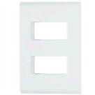Placa 4x2 Com Suporte para 2 Postos Branca Tramontina Liz Placa 4x2 Com Suporte para 2 Postos Branca Tramontina Liz