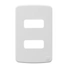 Placa 4x2" compose 2 posicoes branco