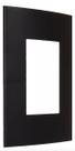 Placa 4x2 Embutida 3 Postos Clean Margirius Preto Fosco Ebony