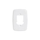 Placa 4x2 p/ 2 Interruptores e 1 Tomada Pluzie Ideale Bca Ref. 3243
