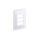 Placa 4X2 P/ 3 Módulos Branco Com Suporte Zeffia Pial 680183