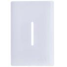 Placa 4x2 Para 1 Interruptor Vertical Branco - Novara
