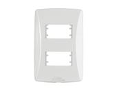 Placa 4x2 Para 2 Módulos Distanciados Linha Petra - MecTronic - MEC-TRONIC Placa 4x2 Para 2 Módulos Distanciados Linha Petra - MecTronic - MEC-TRONIC