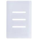 Placa 4x2 para 3 Interruptores Horizontais + Suporte Branco da Linha Novara - 1100-65 - DICOMPEL Placa 4x2 para 3 Interruptores Horizontais + Suporte Branco da Linha Novara - 1100-65 - DICOMPEL