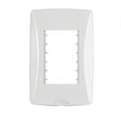 Placa 4x2 Para 3 Módulos Horizontal Linha Petra - MecTronic - MEC-TRONIC Placa 4x2 Para 3 Módulos Horizontal Linha Petra - MecTronic - MEC-TRONIC