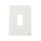 Placa 4x2 Posto Vertical Branco Zenit Abb