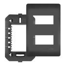 PLACA 4X2 PRETA 02 MODULOS DISTANCIADOS COM SUPORTE SHP - 4073 Habitat Black FAME