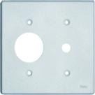 Placa 4x4 1 Posto Redondo/Furo - Radial Pollar