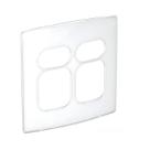 Placa 4x4 2+2 posto junto e 1+1 posto separado Nereya Pial Legrand gloss 663453