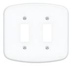 Placa 4x4 2 Interruptores Fame Blanc